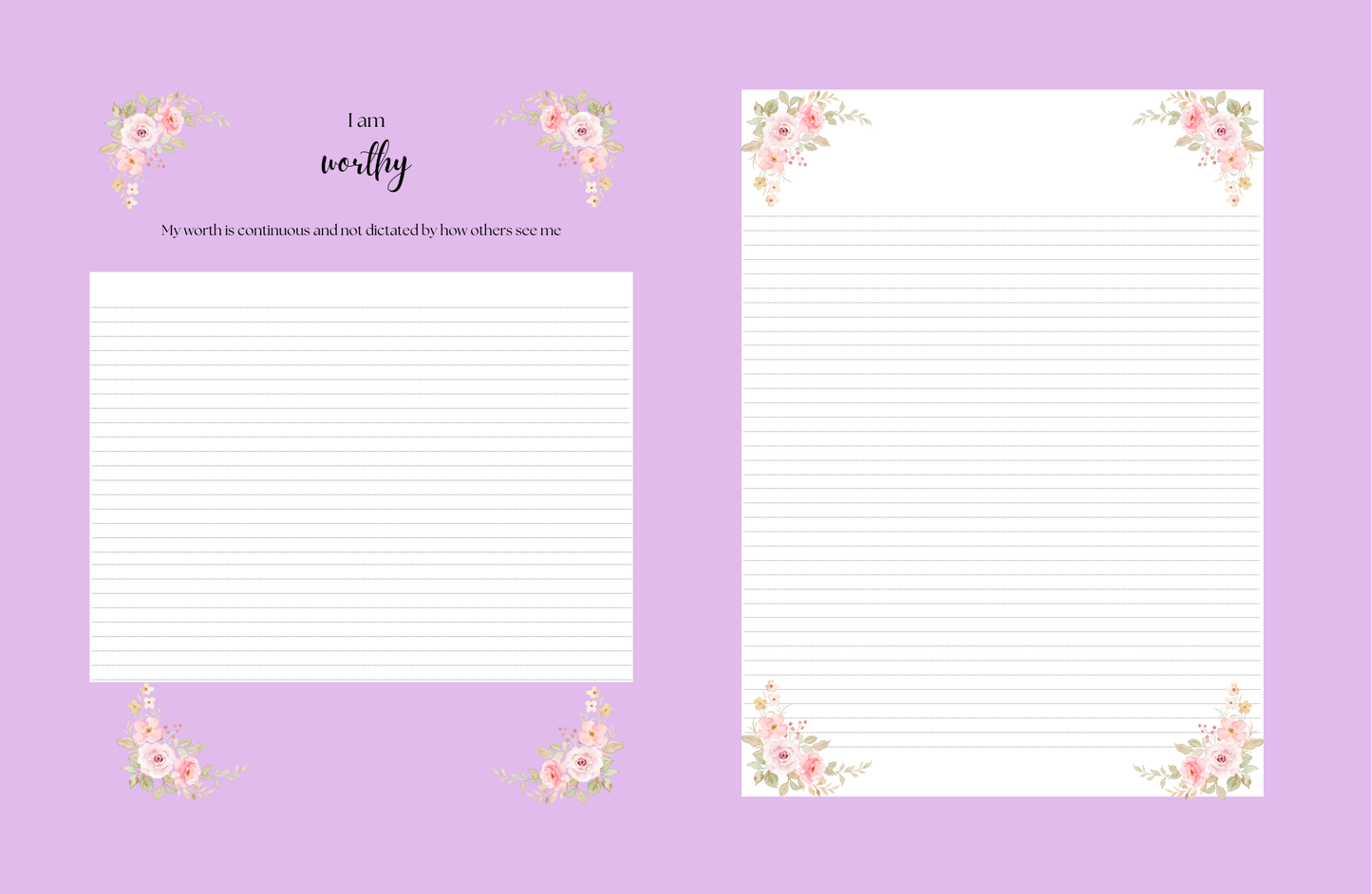 Affirmation Journals (Plum)