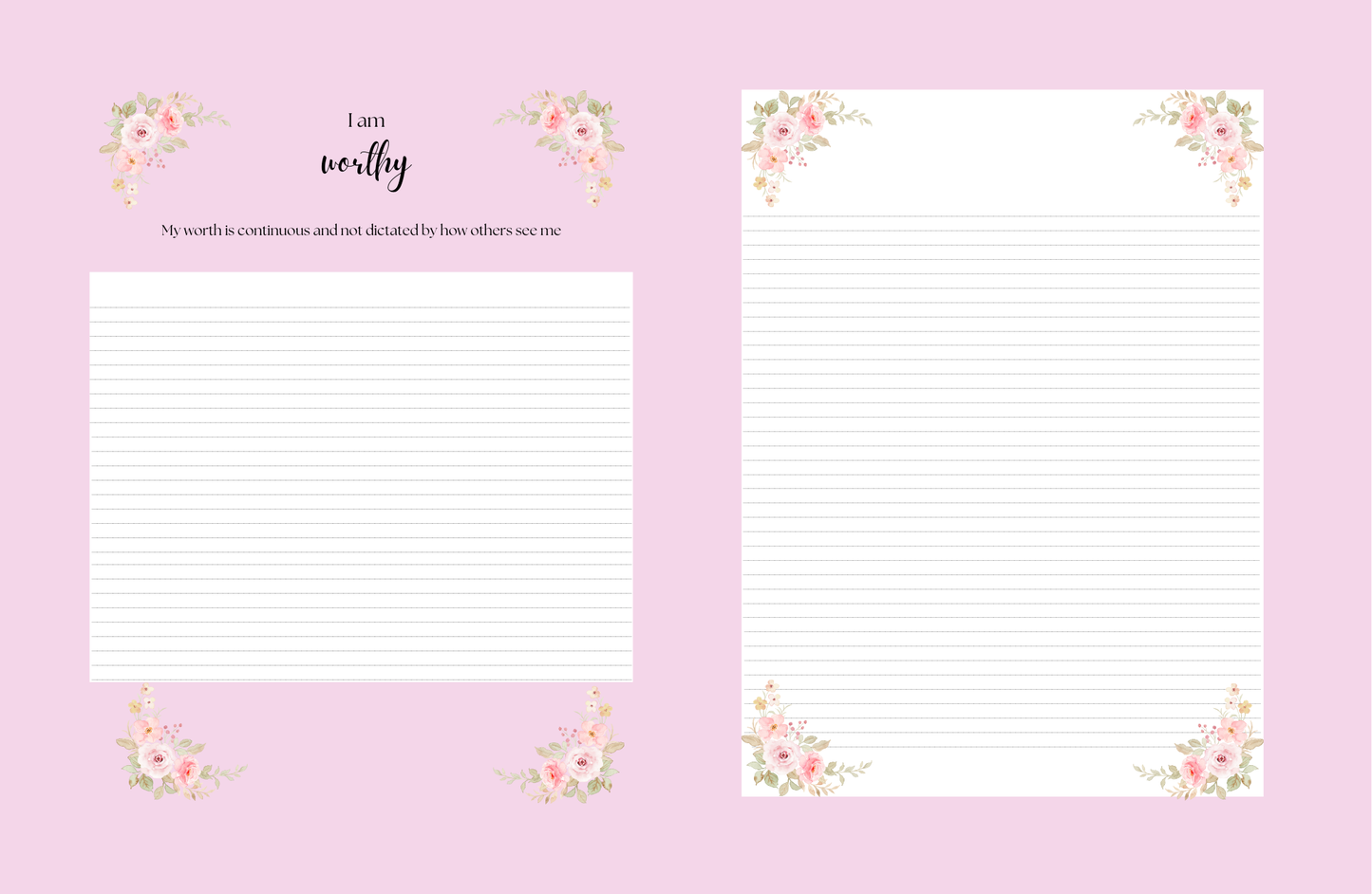 Affirmation Journals (Raspberry)