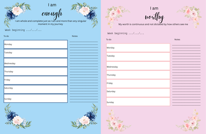 Positive affirmations planner (rainbow)