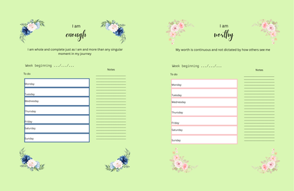 Positive affirmations planner (forest)