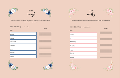 Positive affirmations planner (mountain)