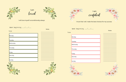 Positive affirmations planner (sunshine)