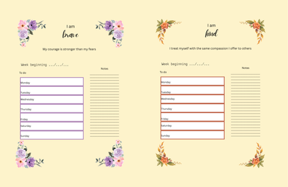 Positive affirmations planner (sunshine)