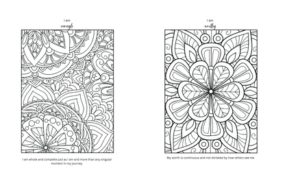 Affirmations Colouring Book (Sapphire)