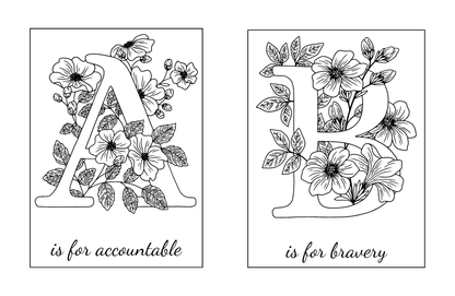 Alphabet Colouring Book (Rose)