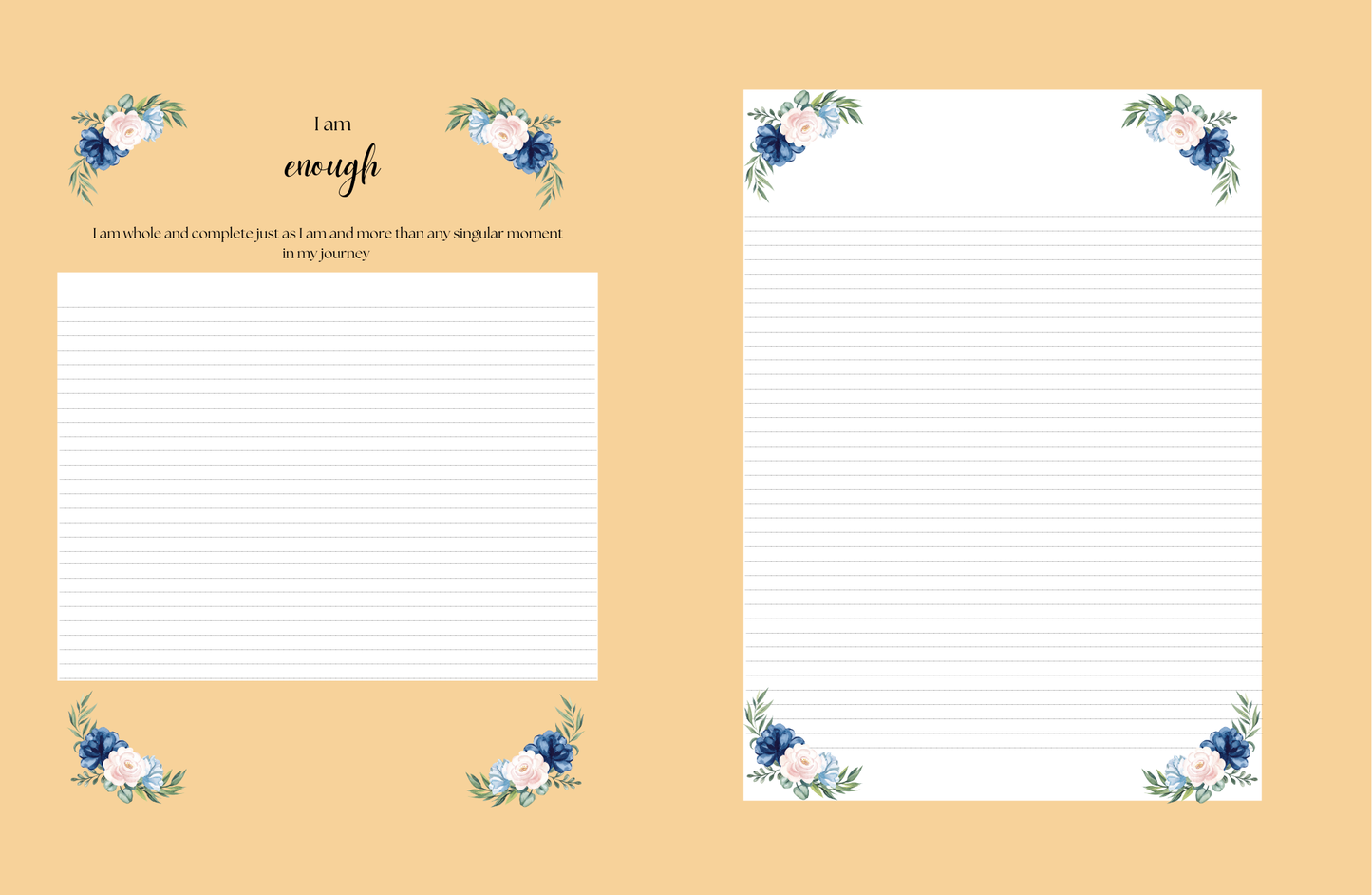 Affirmation Journals (Tangerine)