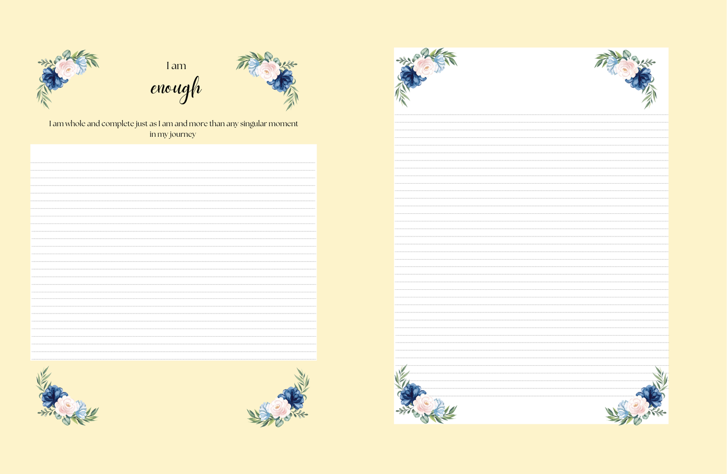 Affirmation Journals (Lemon)