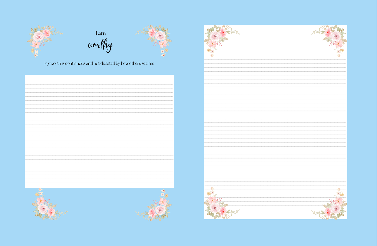 Affirmations Journal (Blueberry)