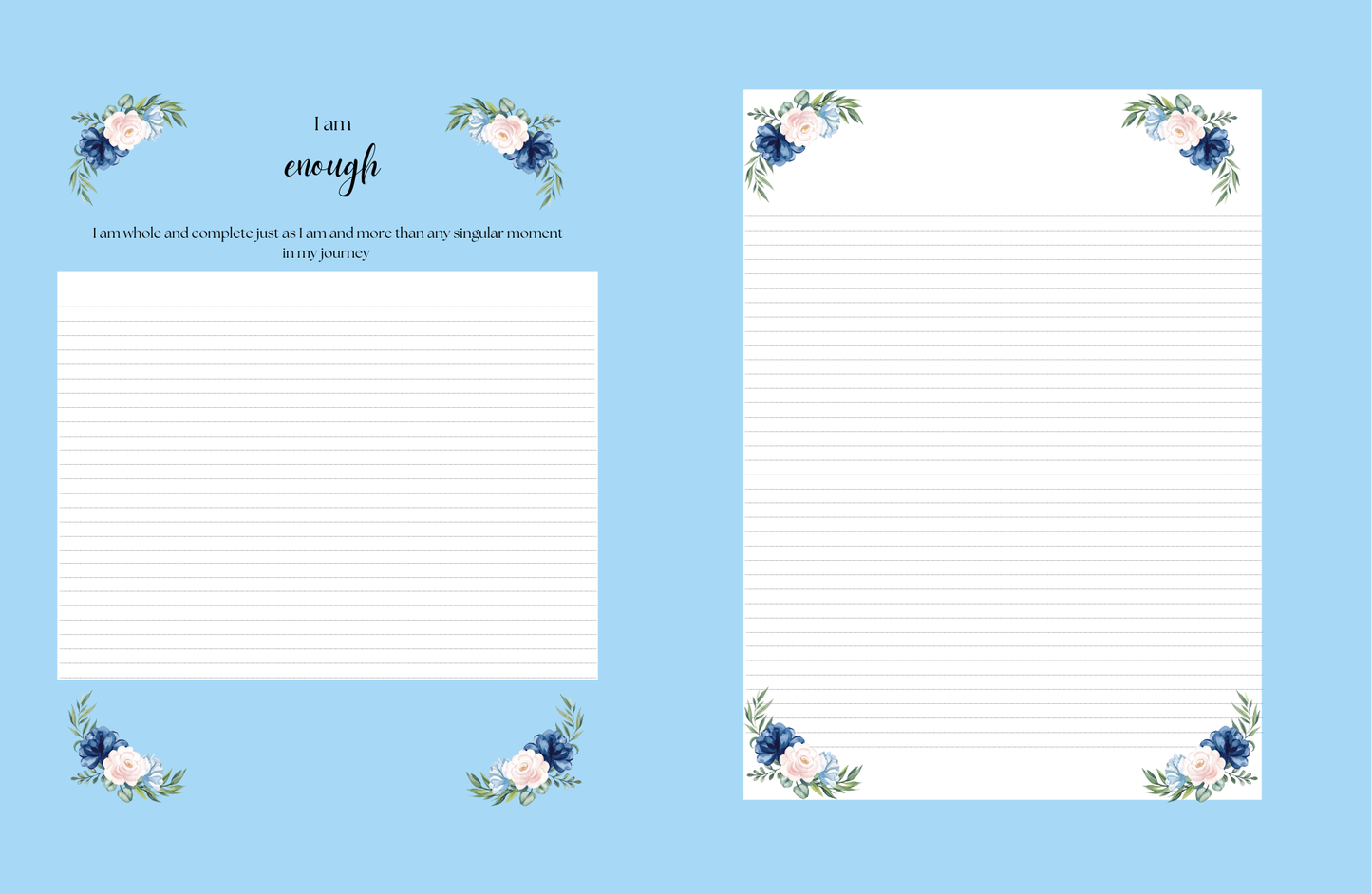 Affirmations Journal (Blueberry)