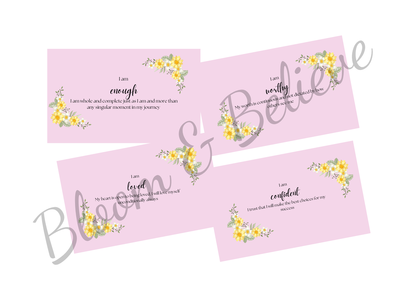 Affirmation Cards (Rose Finch)
