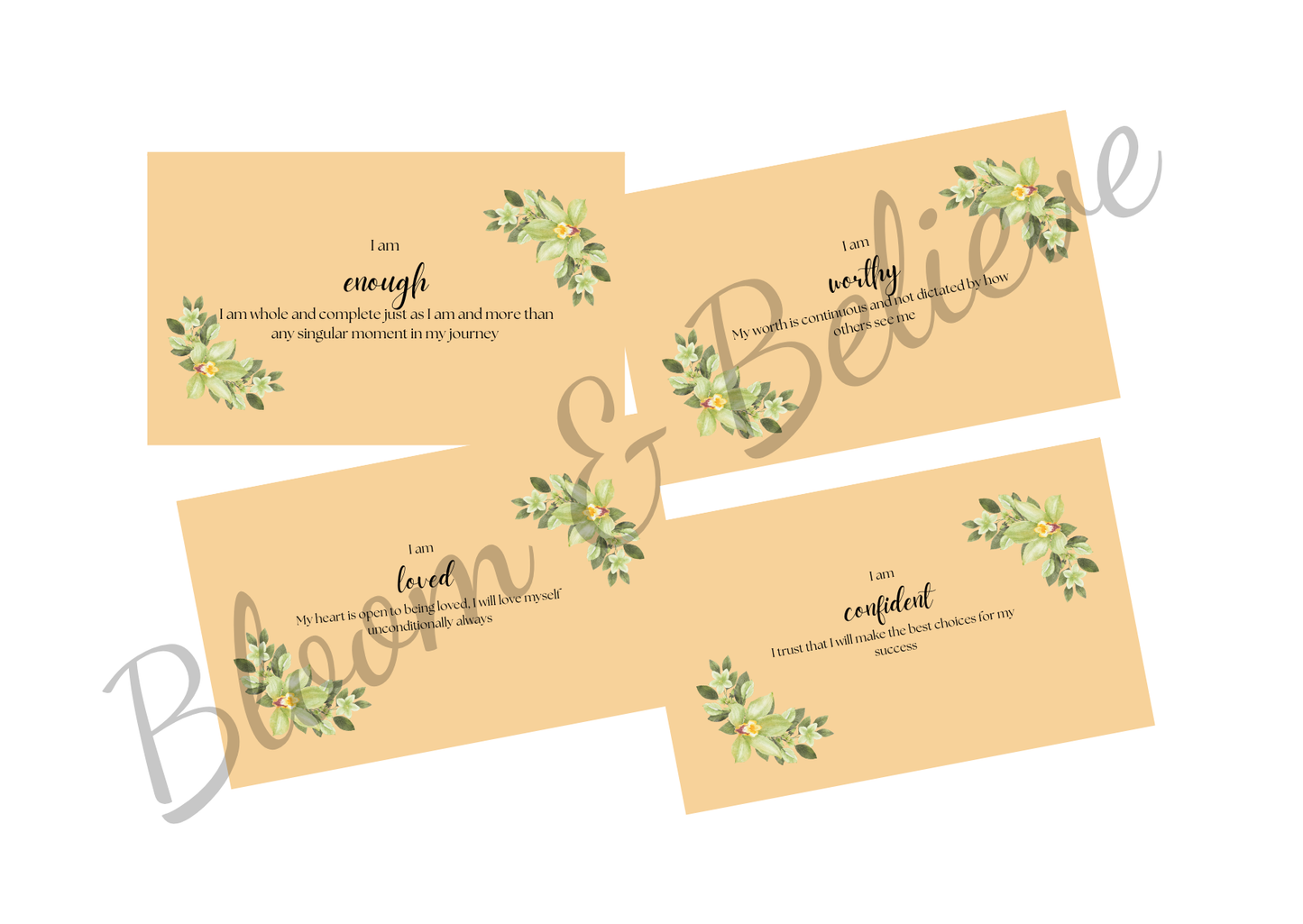 Affirmation Cards (Flamed Robin)