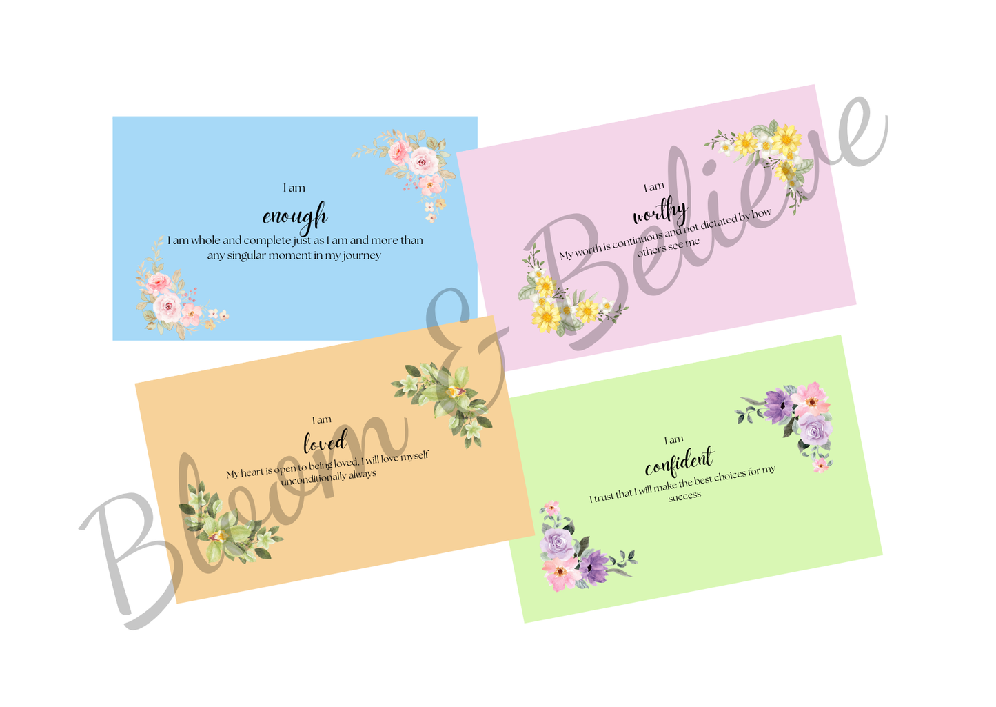 Affirmation Cards (Royal Peacock)