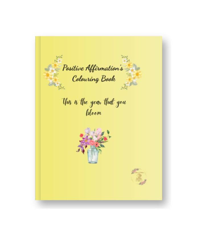 Affirmation Colouring Books (Citrine)